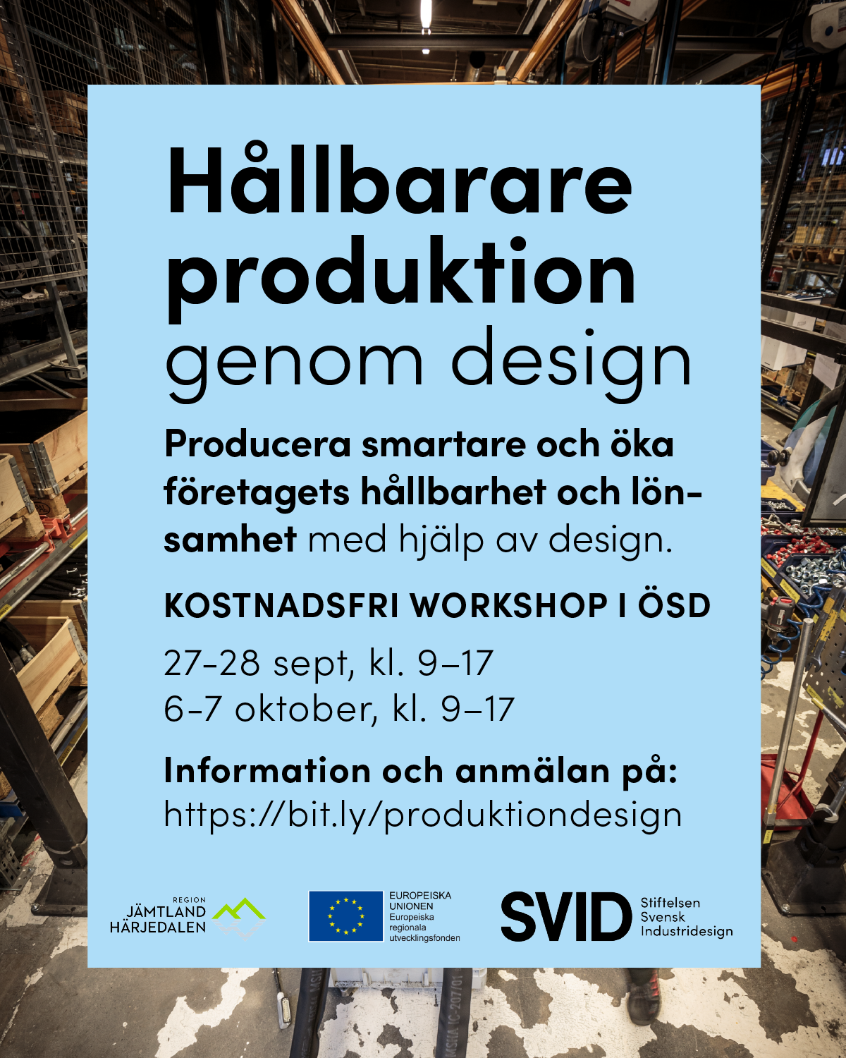 Tips på spännande workshop i hållbar produktion!