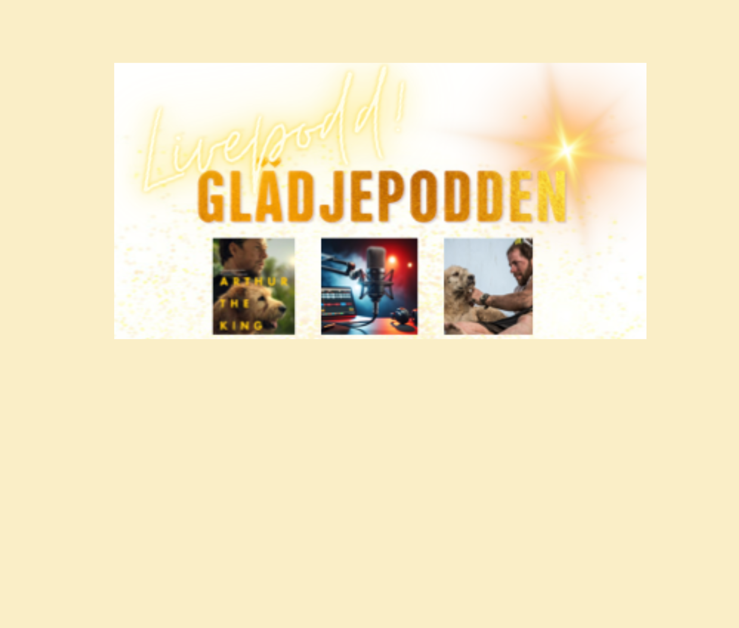 Livepodd med Glädjepodden