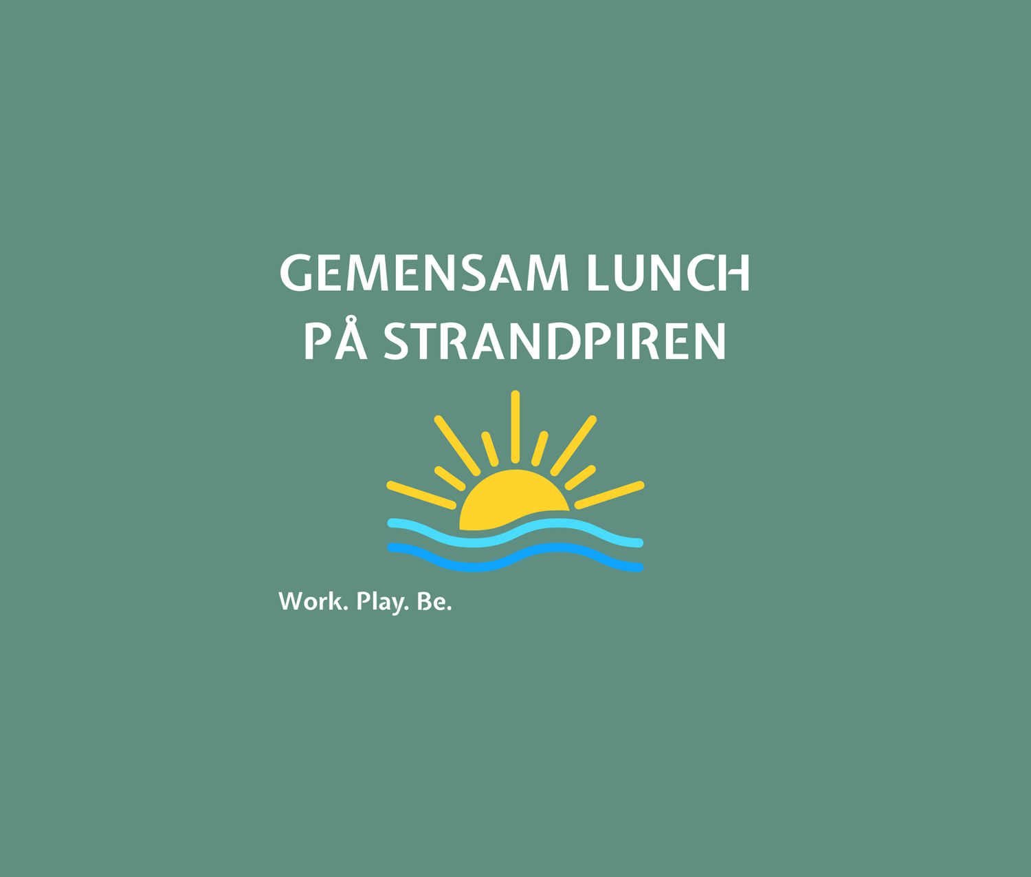 Gemensam lunch på Strandpiren