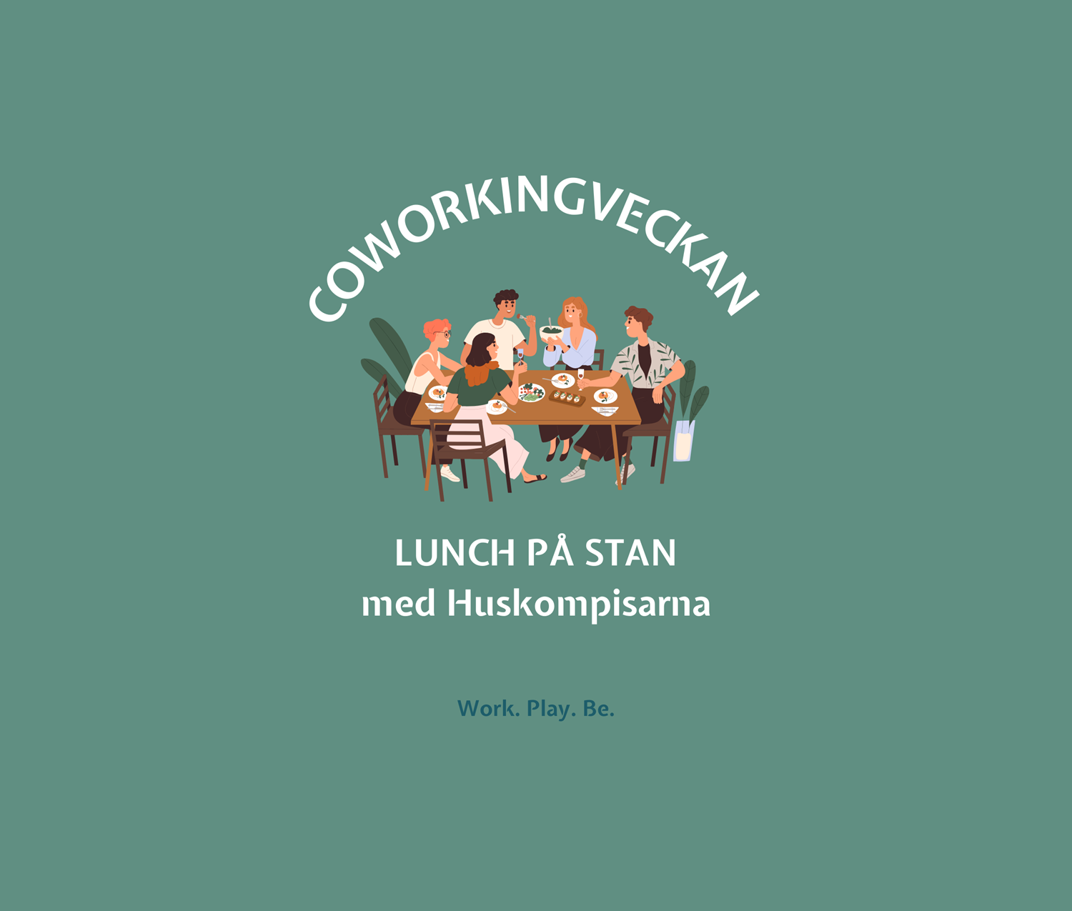 Lunch på stan med huskompisarna