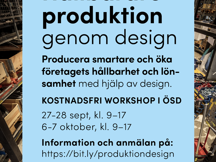 Tips på spännande workshop i hållbar produktion!